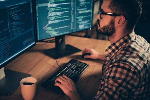 Udvikler på et webbureau