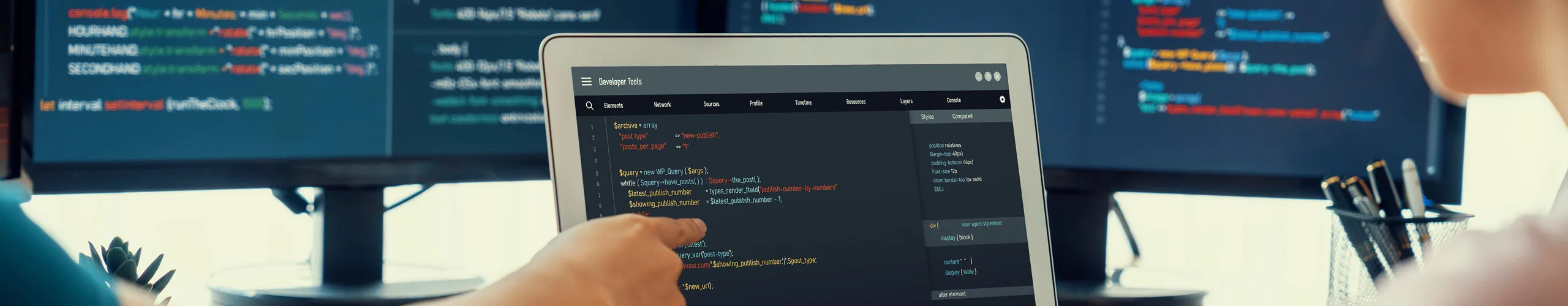 Webudviklere der arbejder