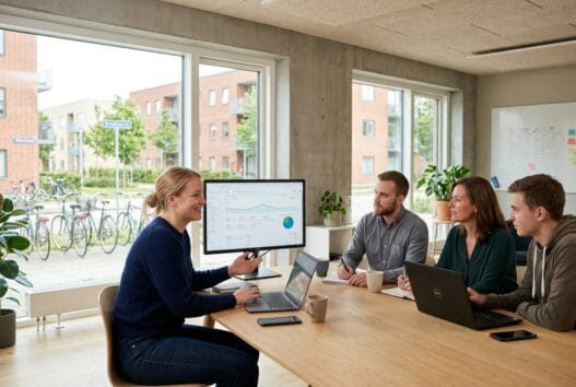 Moderne webbureau i Albertslund med dansk team, der arbejder med design, data og SEO