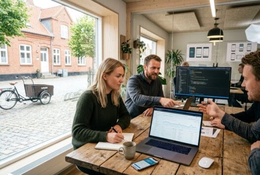 Moderne webbureau i Arrild med dansk team, der arbejder med digitale løsninger og data