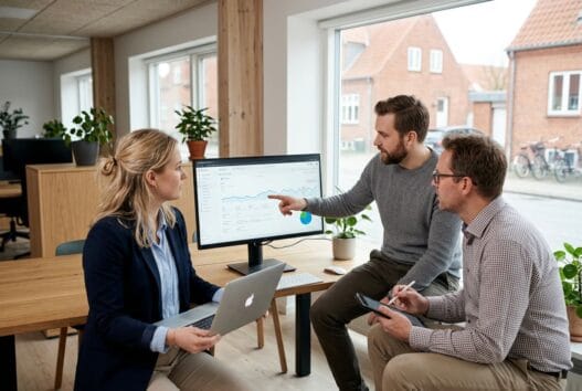 Webbureau i bjerre med dansk team, der arbejder med design, kode og digitale dashboards