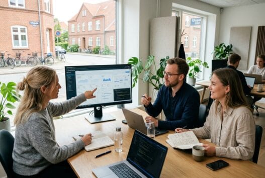 Dansk webbureau i ejby (5592) med team, der arbejder med webdesign og digital markedsføring