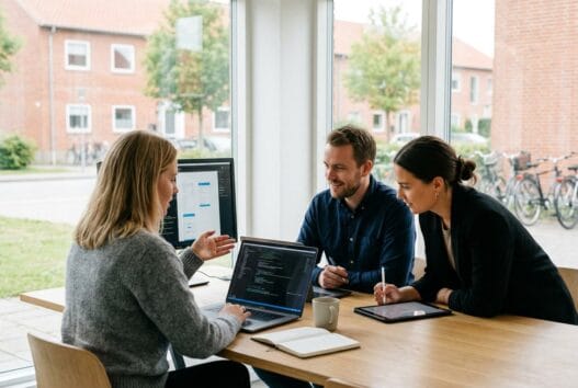 Skandinavisk webbureauteam arbejder med digitale løsninger i ellinge lyng