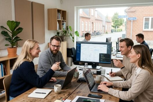 Moderne webbureau i Feldborg med dansk team, der arbejder med design, data og digital markedsføring
