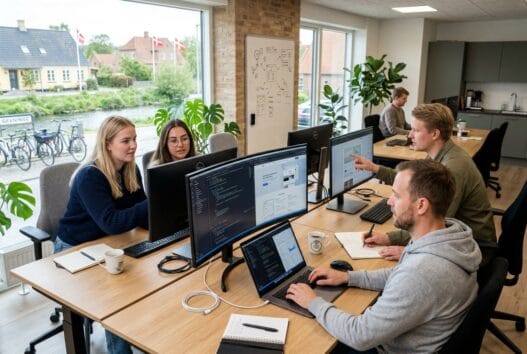 Skandinavisk webbureauteam arbejder med digitale strategier i Gevninge