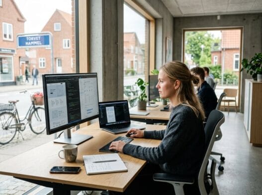 Moderne webbureau i Hammel med dansk team, der arbejder med digital strategi og design