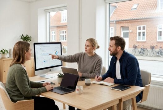 Webbureau i hellevad med danske medarbejdere, der arbejder med digital strategi og design på kontoret