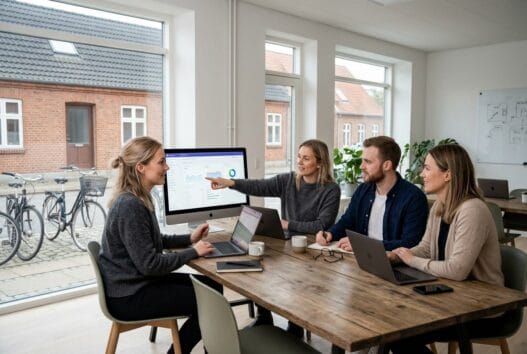 Moderne webbureau i Hillested med dansk team, der arbejder med digital strategi og design