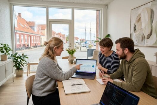 Dansk team arbejder med webdesign og digitale løsninger i Kerteminde