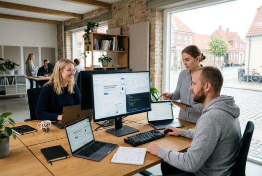 Dansk webteam arbejder med digital strategi og dashboards i kirke hvalsø