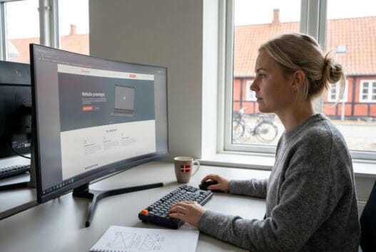 Professionelt webbureau i Køge med dansk team, der arbejder med digitale løsninger ved computere
