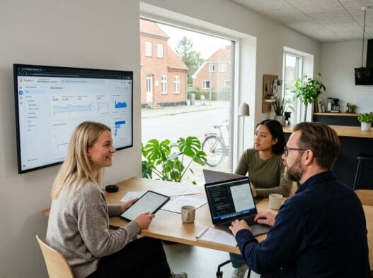 Moderne webbureau i Lørslev med dansk team, der arbejder med design og digitale løsninger