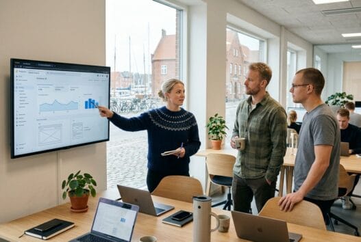 Dansk webbureau i Middelfart med team, der arbejder med digital strategi og design