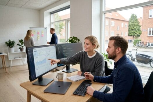 Webbureau i Nårup med dansk team, der arbejder med digitale løsninger ved computere