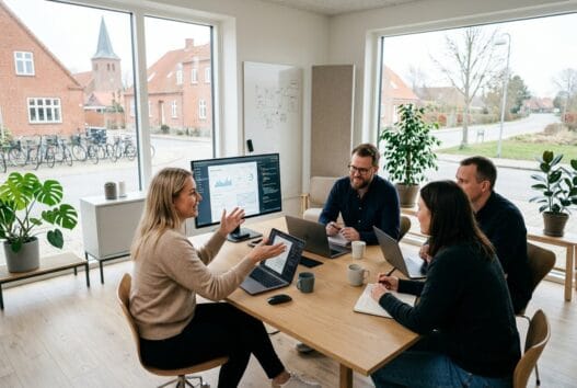 Dansk webbureau i neder hvam med team der arbejder med design, kode og digitale analyser