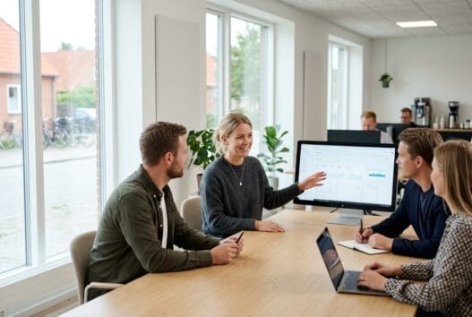 Moderne webbureau i nordenskov med dansk team, der arbejder med design, kode og digitale dashboards