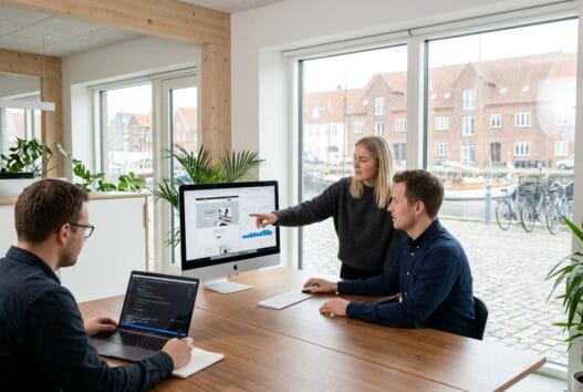 Professionelt webbureau i Nyborg med dansk team, der arbejder med design, kode og digitale løsninger