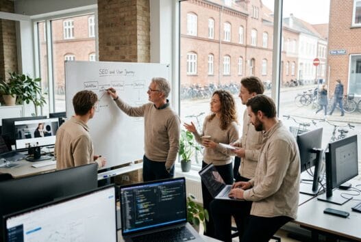 Moderne webbureau i over holluf med skandinavisk team, der arbejder med digitale løsninger