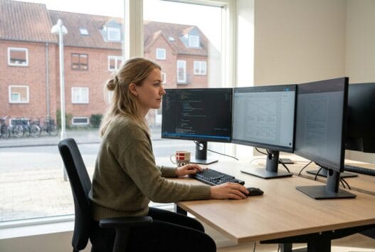Moderne webbureau i Pjedsted med dansk team, der arbejder med digital markedsføring og webdesign