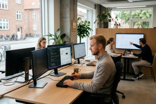 Moderne webbureau i Rebild med dansk team, der arbejder med digital strategi og udvikling