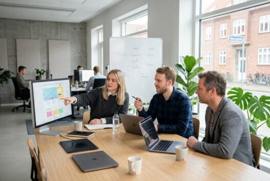 Dansk webbureau i Rødbyhavn med team, der arbejder med digital strategi og skærmanalyse