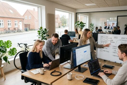 Dansk webbureau i roslev med team, der arbejder med design, SEO og digitale dashboards