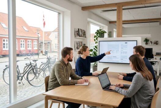 Moderne webbureau i sæby (9300) med dansk team, der arbejder med digital strategi og design