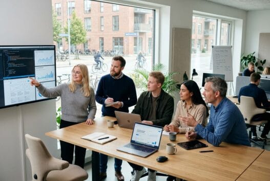 Skandinavisk webbureau i Smørumovre med team, der arbejder med design og digitale løsninger