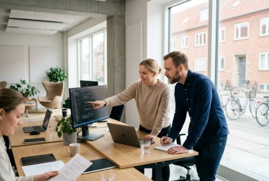Dansk webbureau i søgaard med team, der arbejder med design, SEO og digitale dashboards