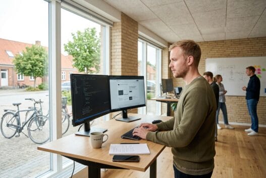Moderne webbureau i stouby med skandinavisk team, der arbejder med design og digitale løsninger
