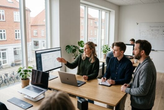 Webbureau i vaarst med skandinavisk team, der arbejder med digitale løsninger ved computere