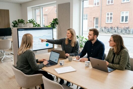 Moderne webbureau i Vognsild med skandinavisk team, der arbejder med design og digitale løsninger